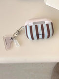 Yeknu  Korean Lns Niche Stripe Suitable For Apple AirPods Pro 1st, 2nd, 3rd Generation Headphone Case Protective Case
