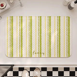 Yeknu  Stripe PVC Bath Mat with Suction Cups Geometric Tub Side Bathroom Mats Shower Area Rug Carpet Non-Slip Pad Aesthetic Home Decor