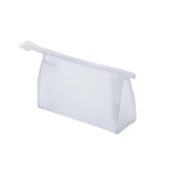Yeknu  Transparent Mesh Makeup Bag Travel Toiletry Organizer Dual Color Waterproof Large Capacity Cosmetic Case Toiletry Storage Bag