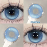 Yeknu  2pcs/pair Beauty Purple Contact Lenses for Eyes Myopia Colored Contact Lenses Natural Blue Lens Fashion Cosplay Pupils