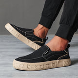 Yeknu  New Men's Canvas Casual Shoes Man Flats Loafers Leisure Breathable Slip On Fashion Breathable Sneakers