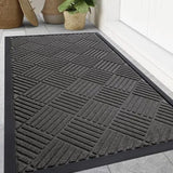 Yeknu  Olanly Front Door Mat Outside Entrance Heavy Duty Sturdy Natural Rubber Doormat Non-Slip Low Profile Floor Mat For Entryway