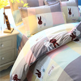 Yeknu  Single duvet cover Printed red quilt cover Thickened plant-cashmere cartoon multicolored bed cover 220x240 double bedding