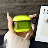 Yeknu  Candy colored black background flowing light headphone case protective cover with circular shock-absorbing protective cover
