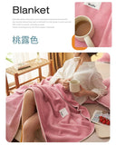 Yeknu solid color waffle double-layer composite blanket, soft waxy stroking cats blanket summer quilt air-conditioning blanket