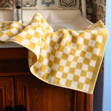 Yeknu  Color Matching Pure Cotton Towels Yarn-dyed Face Soft Towel Class Long-staple  Absorbent Bath Towel  Kids Towel