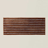 Yeknu  Long Tufting Stripe Bedroom Rug Chic Bathroom Mat Anti-Slip Bathmat Tub Side Carpet Area Floor Pad Doormat Home Room Decor