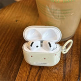 Yeknu  Coffee Brown Polka Dot Label Suitable For Airpodspro2 Headphone Cover Apple Airpods4 Anti Drop Protective Cover