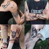 Yeknu  1Set of 20Pcs Waterproof Temporary Tattoo Stickers, Long-lasting Waterproof for One to Two Weeks, Suitable For Arm, Chest, Leg