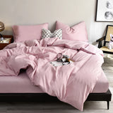 Yeknu  Four Seasons White Bedding Four-Piece Set 220x224 Luxury King Size Home Hotel Duvet Cover Sheet Pillowcase Hypoallergenic