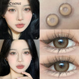 Yeknu  1 pair Natural Lenses Korean Lenses Colored Contact Lenses with Prescription Blue Lenses Big Eye Lenses Wholesales