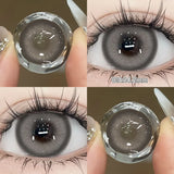 Yeknu  1 Pair Pink Series Contact Lenses for Eyes Beauty Pupils Makeup Eye Lenses for Myopia Natural Color Lenses Blue Lenses