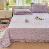 Yeknu  Towel Embroidery Washed Cotton Bedding Sets Ultra Soft Skin-Friendly Cotton Bed Sheet Set Cartoon Bedclothes for King Queen Size