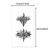 Yeknu  Rose and Thorn Waterproof Temporary Tattoo for Arm and Chest, Long-Lasting, Realistic Fake Tattoo for Men and Women