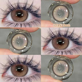 Yeknu  New Green Contact Lenses Beauty Eye lenses Myopia Color Contact Lenses for Eyes Natural Color Pupils Blue Lens 2pcs/pair