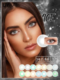 Yeknu  1Pair Color Contact Lenses for Blue Eyes Natural Pupils Green Ice Lenses Eye Color Contact Lens