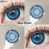 Yeknu  1 Pair Fashion Lenses Colored Contact Lenses for Eyes Beauty Green Eyes Lenses Natural  Brown Lens Grey Lens