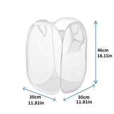 Yeknu  Collapsible Pop-up Mesh Laundry Basket Portable Clothes Hamper for Easy Washing and Storage of Dirty Clothes Socks Toys Sundries