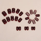 Yeknu  24 PCs Fake Nails with 1 Nail Glue and 1 Nail File