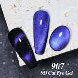 Yeknu  Transparent Cat Eye Gel Nail Polish 10ml UV Nail Art Semi Permanent Lakiery Hybrydowe Magnet SPAR Lacquer Gel Vernis Soak