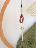 Yeknu  New Chinese Style Wooden Wind Chimes Camping Decorative Good Luck Charm Ornament Small Hanging Piece Garden Decor