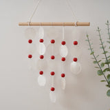 Yeknu  Handmade Shell Wind Chime Nordic Korean Style Natural Vibe Hanging Decorations Home Office Nursery Decor Photography Accessories