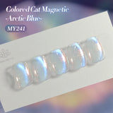 Yeknu  10ml  Aurora Blue Tears Cat Magnetic Eye Gel Polish Arctic Blue Crystal Varnish Shine Glitter Nail Art Manicure