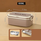 Yeknu  1500ml Portable Stainless Steel 316 Thermal Lunch Box With Insulation Bag Leak-Proof Bento Box Adult Student Food Container