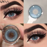 Yeknu  Color Contact Lenses For Eye Cosmetic Black Lens Makeup Beauty Green Eyes Contact Natural Brown Contact Eyes Makeup