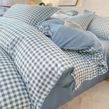 Yeknu  Autumn and winter new skin-friendly washable bedding four-piece dormitory student dormitory three-piece comfortable