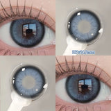 Yeknu  2PCS Halloween Myopia Contact Lenses Cosplay Colored Contact Lenses Prescription Lens Natural Pupils Eye Color Lenses