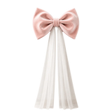Yeknu  Home Decor Mesh Tulle Large Velvet Christmas Bow New Year Pendant Christmas Tree Topper Bow Ornaments Xmas Vibe Decor Bow Party