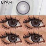 Yeknu  Daily Colored Contact Lenses Myopia 1 Day Disposable Colored Pupils Green Eye Contacts Gray Natural Fashion Lenses