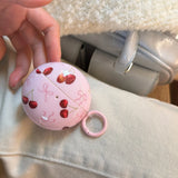 Yeknu  Applicable Huawei freeclip2 earphone cover freebuds7i Korean ins wind cherry 6i bow Apple airpods4 with pendant Samsung buds2