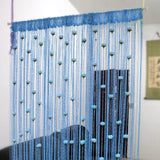 Yeknu  Thiened No-Drill Rose Line Curtain Modern mat Living Room Partition Baund Decorative Hanging Door Curtain