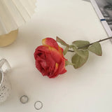 Yeknu  Large Head Artificial Rose Flowers Luxury Decorative Ornaments Dining Living Room Fake Flowers Simulation Home Flower Bouquet
