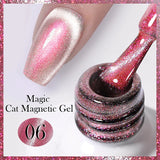 Yeknu  Gold Reflective Moonlight Gel Nail Polish Cat Magnetic Aurora Spar Glitter Semi-Permanant Varnish Nail Art Magnetic