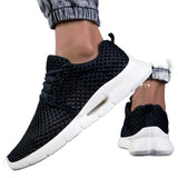 Yeknu  New summer fly-woven mesh 46 large size 48 men's couple sports spring and autumn light breathable shoes