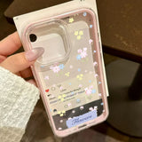 Yeknu  Tansparent TPU Pink Lotus Phone Case For iPhone 17 Pro 16 11 13 ProMax 17 12 13 15 14 Air Shockproof Funda Cover Silicone Luxury