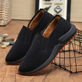 Yeknu  Winter Men Cotton Shoes Non-slip Men's Sports Casual Shoes Thickened Warm Soft Bottom Shoes for Man zapatos de hombre