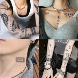 Yeknu  1Set of 20Pcs Waterproof Temporary Tattoo Stickers, Long-lasting Waterproof for One to Two Weeks, Suitable For Arm, Chest, Leg