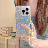 Yeknu  Laser gradual change full screen stars are suitable for Apple 16/15promax/iPhone14Pro mobile phone case
