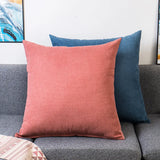 Yeknu  Large Square Pillowcase Coffee Sofa Back Huge Cushion Cover Washable Living Room Bedroom Pillow Cases Solid Color 60/70/80CM