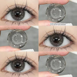 Yeknu  2PCS Gilding Prescription Contact Lenses Cosmetics Eye Color Lenses Fashion Pupils Myopia Colored Contact Lenses Violet