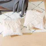 Yeknu Cotton Hand-woven Tassel Pillow Case Pastoral INS Bohemian Pillow Case Shooting Props Sofa Cushion Cover
