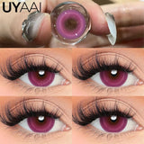Yeknu  Contact Lens Makeup Red Lens Cosplay Colored Pupils Cosmetics Natual Black Lens Woman Pink Pupils Color Contacts Blue lens