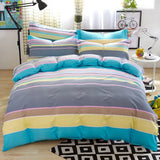 Yeknu  Cotton printing four-piece quilt cover student dormitory single bed sheet bedding three-piece set
