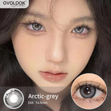 Yeknu  2pcs Cyberpunk Blue Contact Lenses for Eyes Fashion Color Pupils Beauty Eye Color lenses Natural Gray Lens Myopia Lenses