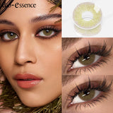 1 Pair Colored Contact Lenses Natural Yearly Lenses Brown Contact Lenses High Quality Natural Lenses for Makeup Lens