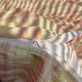 Yeknu  Nordic Sling Cotton Pink Stripes Duvet Cover 150x200 Size Girl's Room Housse De Couette Skin Friendly Breathable Comforter Sets